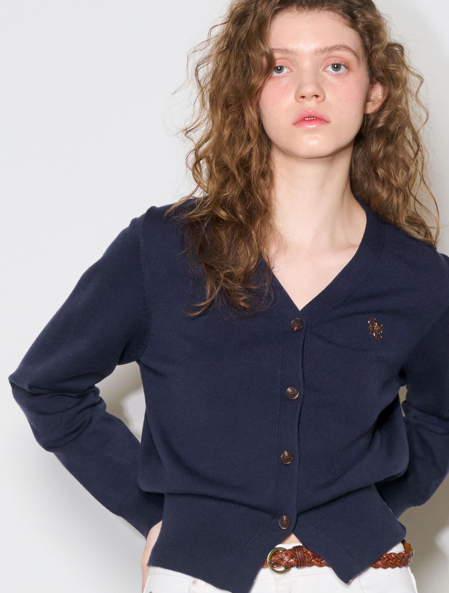 MUSINSA | GENERAL IDEA GNRL Essential Cardigan [NAVY