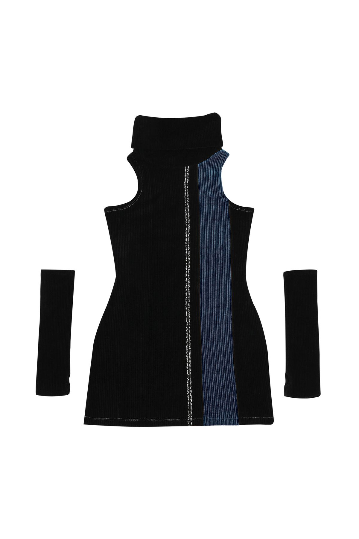 달링유어배드(DARLING, YOU'RE BAD) HOLIDAY TURTLENECK DRESS #BLACK NAVY
