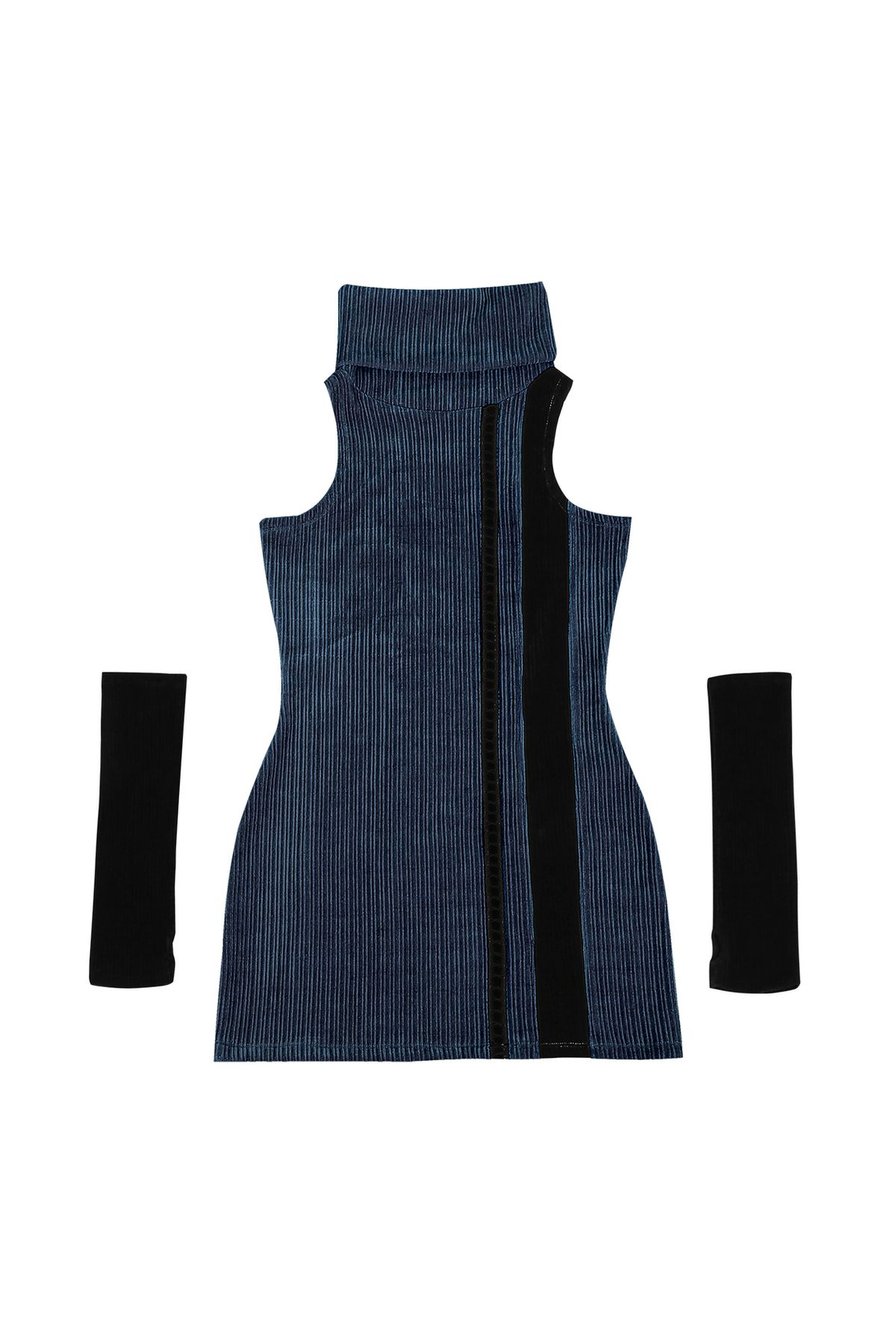 달링유어배드(DARLING, YOU'RE BAD) HOLIDAY TURTLENECK DRESS #BLACK NAVY