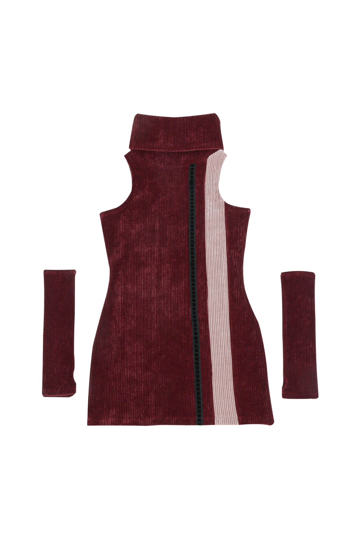 달링유어배드(DARLING, YOU'RE BAD) HOLIDAY TURTLENECK DRESS #WINE PINK