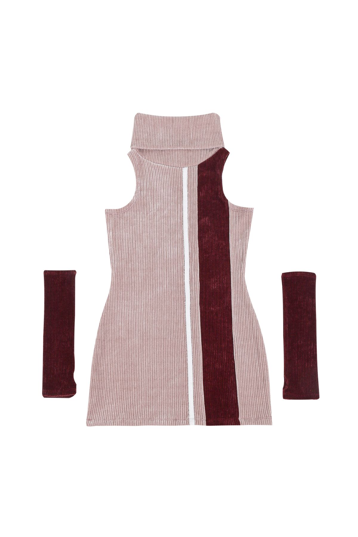 달링유어배드(DARLING, YOU'RE BAD) HOLIDAY TURTLENECK DRESS #WINE PINK