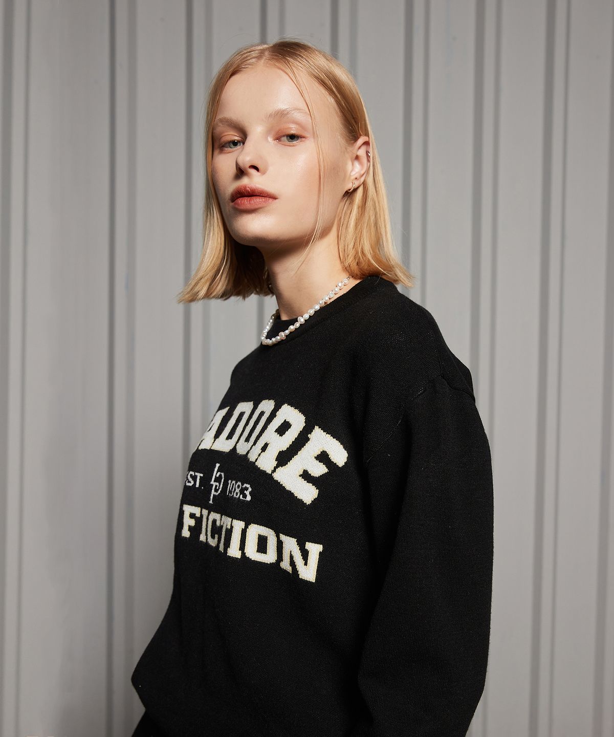 라티젠(LARTIGENT) LR JADORE KNIT(BLACK)