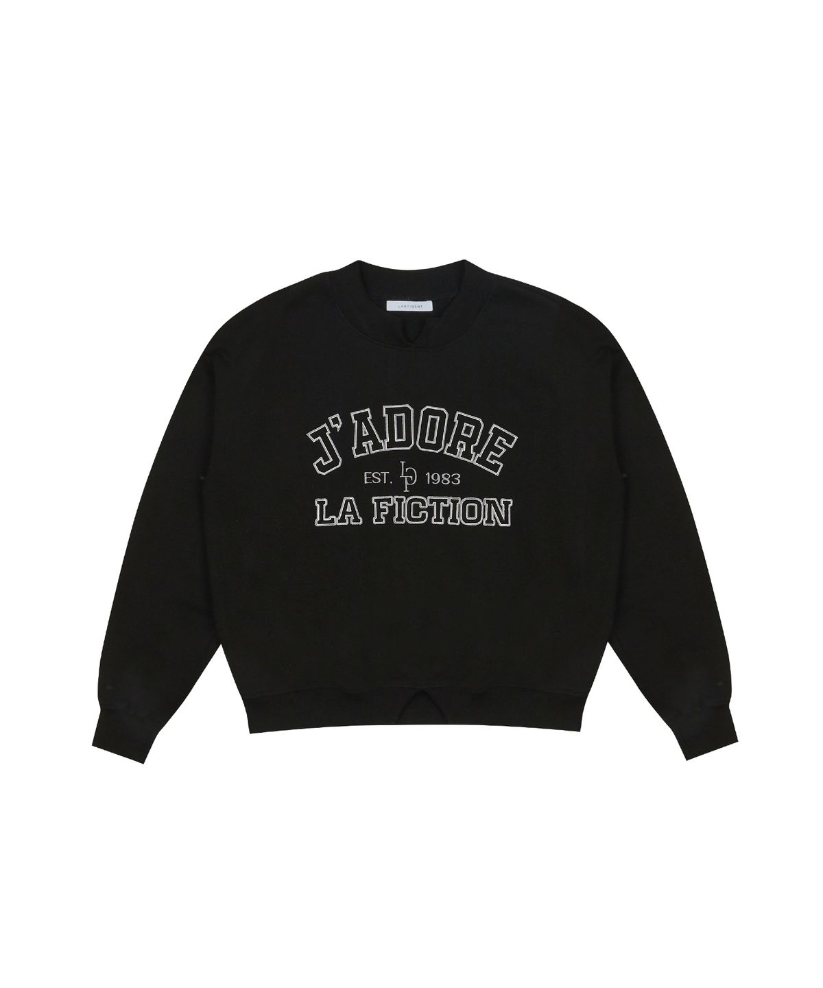 라티젠(LARTIGENT) LR CUT POINT SWEATSHIRT(BLACK)