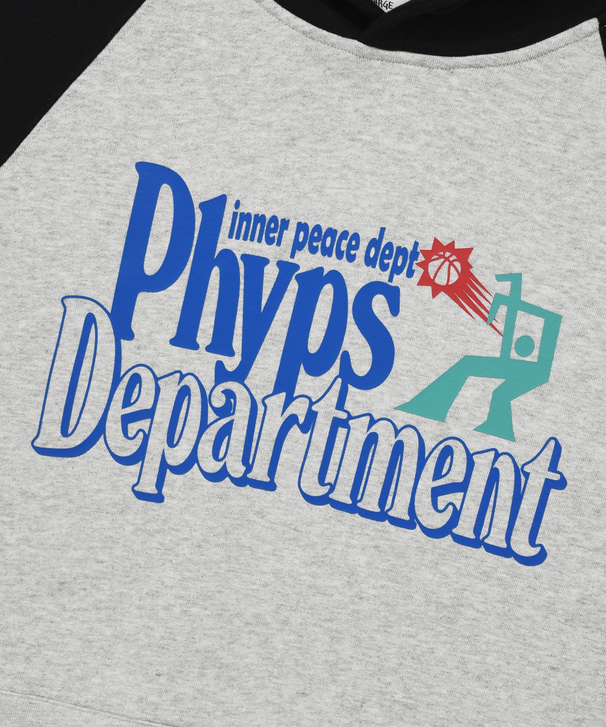 피지컬 디파트먼트(PHYSICAL DEPARTMENT) 베스킷볼 슛 래그런 후드 그레이/블랙