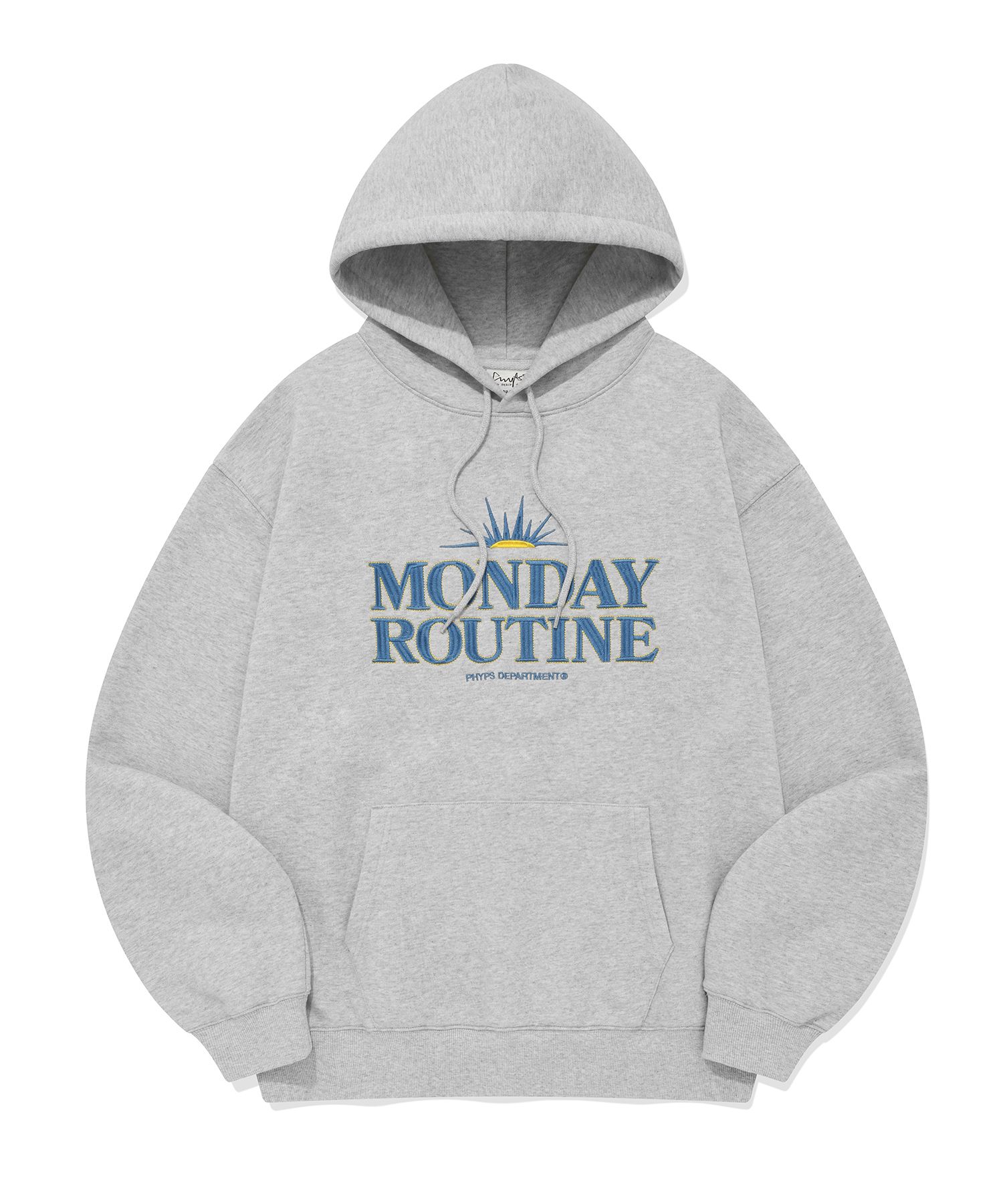 ◆Phyps Department◆ Monday Routine Stitch Hood_Indigo Blue MUSINSA | PHYPS Monday Routine Stitch Hoodie_Navy
