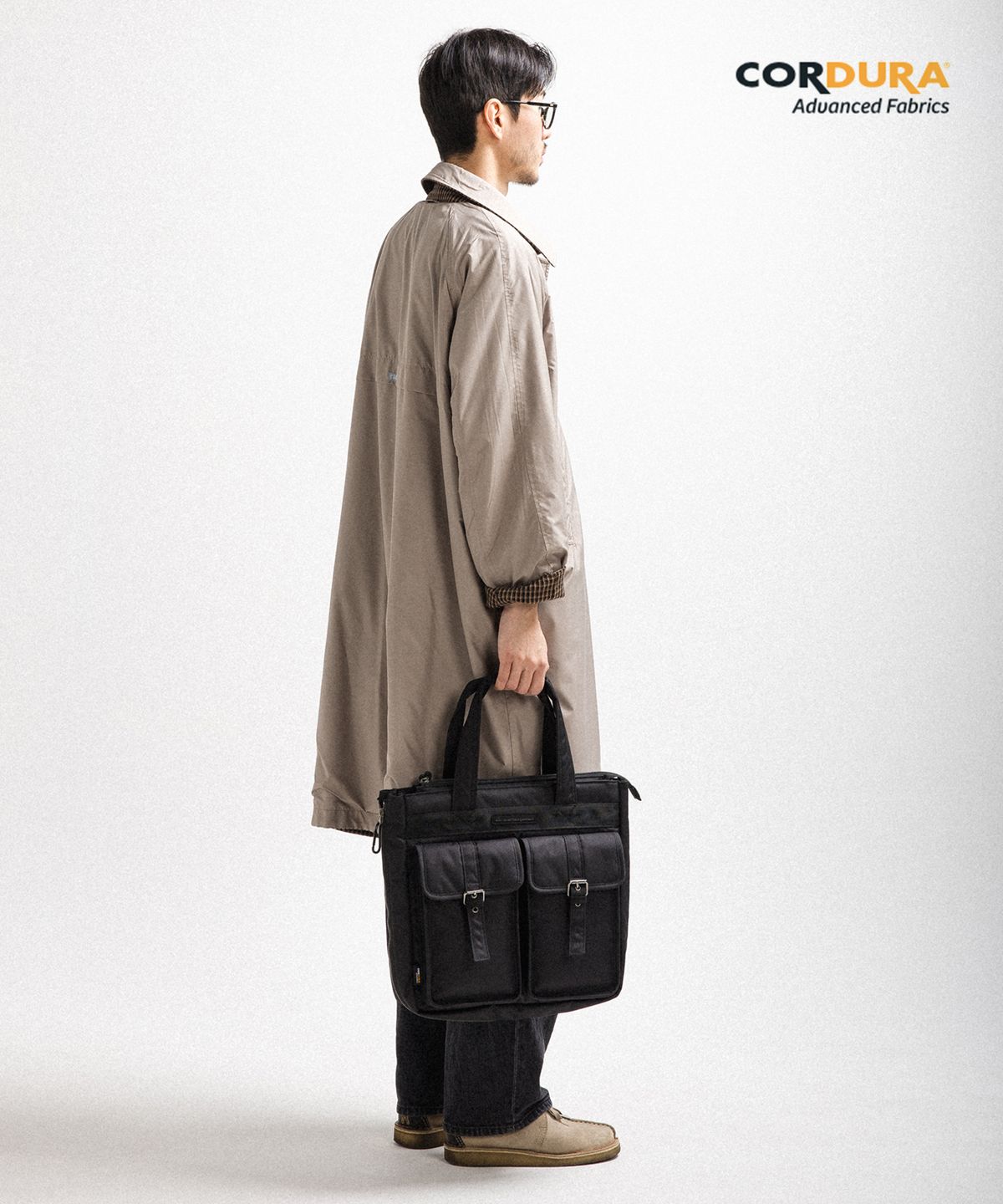 에이지 그레이(AGED GRAY) 코듀라익스팬션토트백