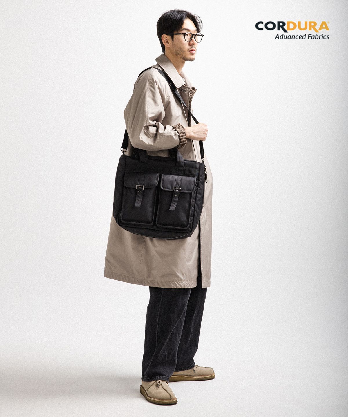 에이지 그레이(AGED GRAY) 코듀라익스팬션토트백