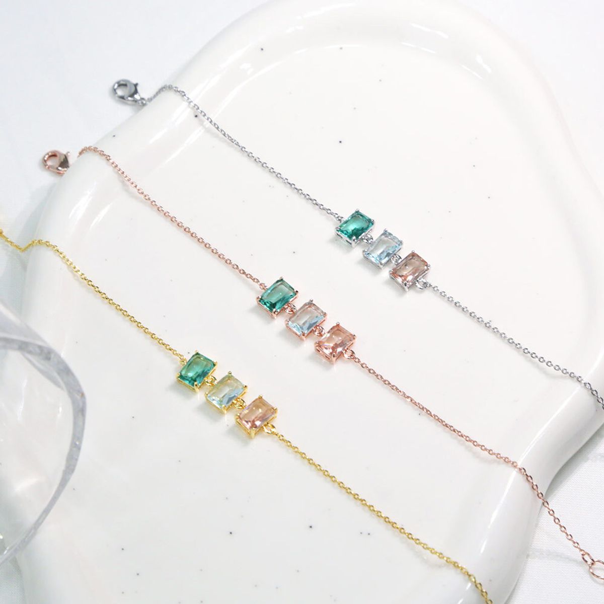디유아모르(DIEUAMOUR) 다미에 팔찌 3color