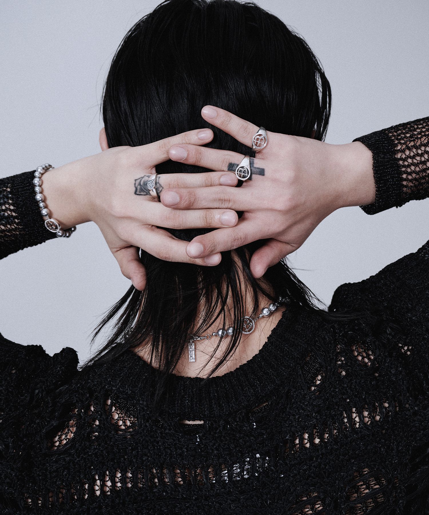 【BLACKPURPLE】23FW★ [silver925]Signity grain ring MUSINSA | BLACK PURPLE [silver925]Signity grain ring