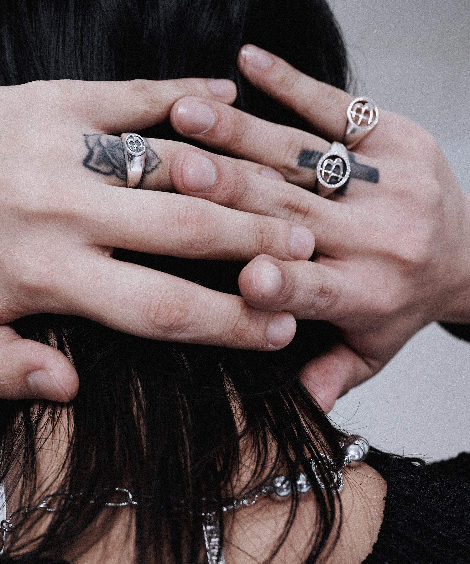 【BLACKPURPLE】23FW★ [silver925]Signity grain ring MUSINSA | BLACK PURPLE [silver925]Signity grain ring
