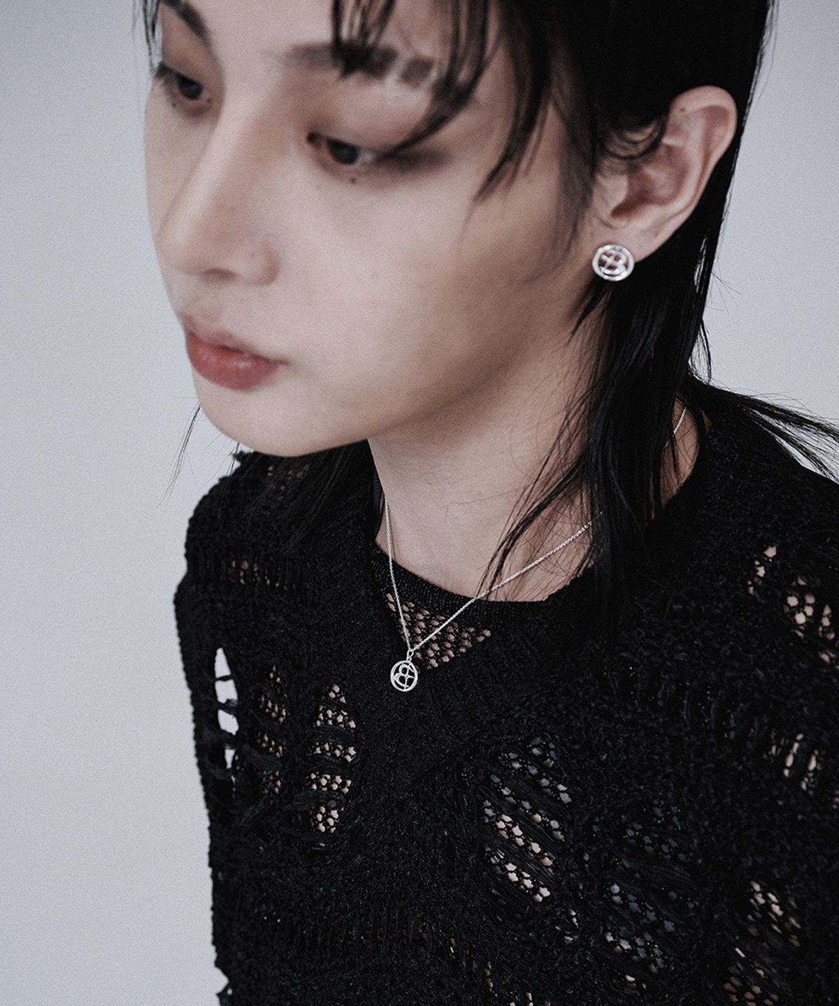 블랙 퍼플(BLACK PURPLE) [silver925] 시그니티 심볼 목걸이