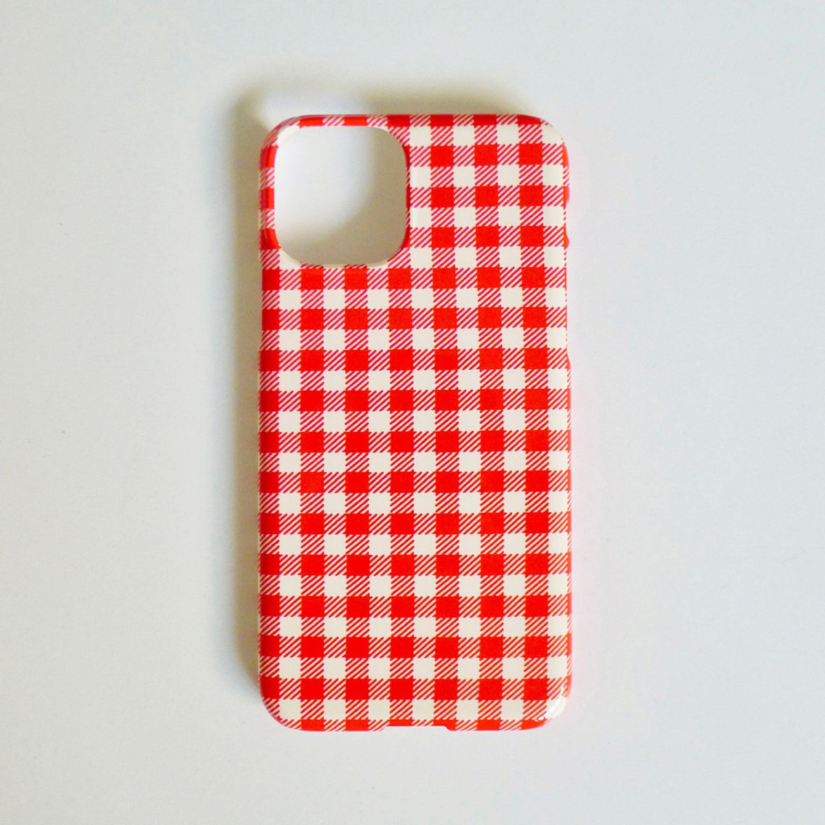 러브오낫(LOVE OR NOT) [무광]Red Check Phonecase  하드폰케이스