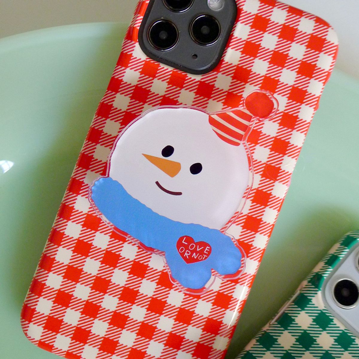 러브오낫(LOVE OR NOT) Party Snowman Griptok 맥세이프톡