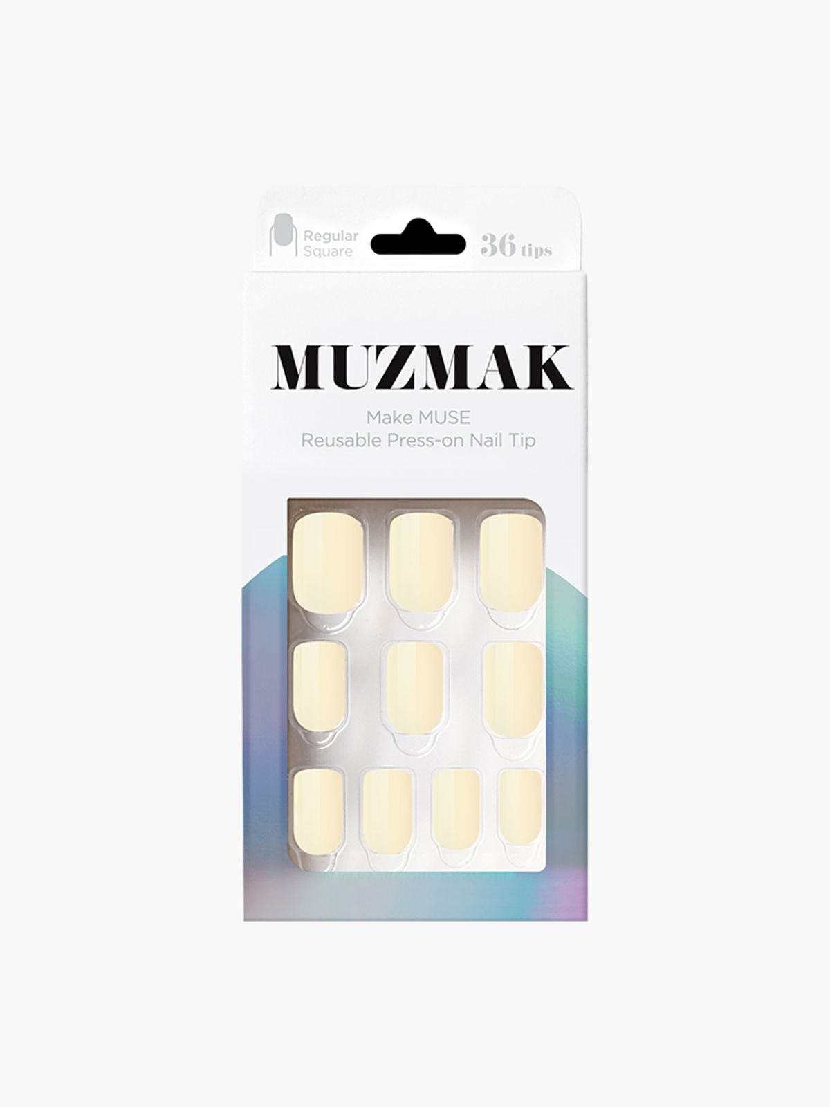 뮤즈마크(MUZMAK) 리유저블 네일팁 버터(레귤러 스퀘어)
