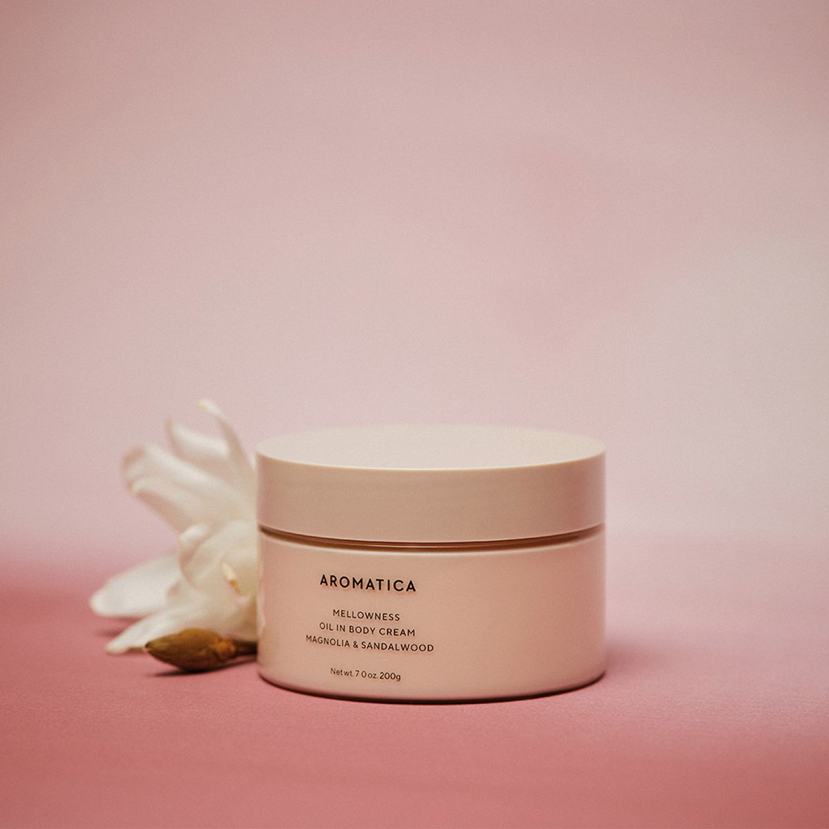아로마티카(AROMATICA) 멜로우니스 오일 인 바디크림 매그놀리아 & 샌달우드 200G