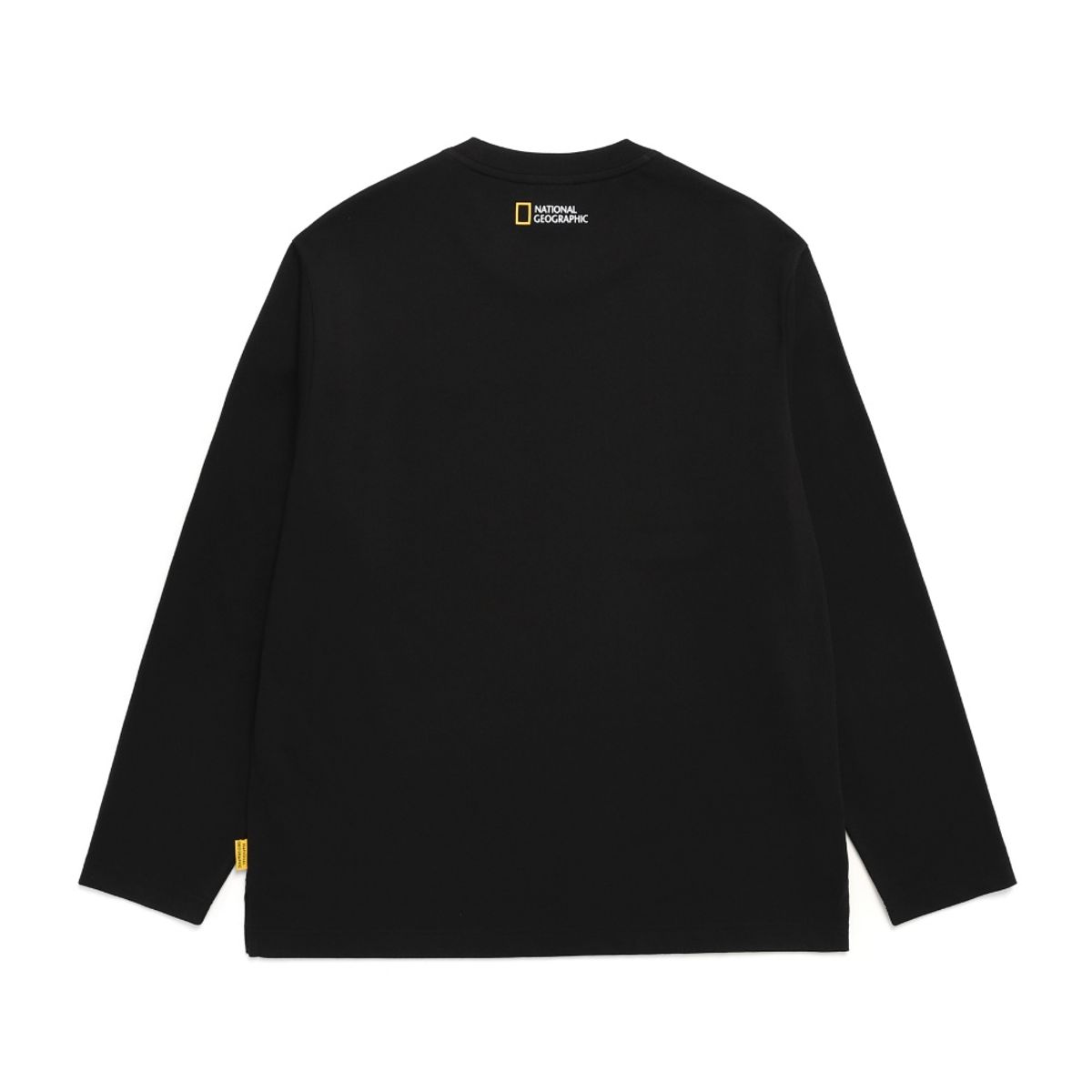 내셔널지오그래픽(NATIONALGEOGRAPHIC) N241UTS910 네오디 스몰 로고 긴팔 티셔츠 CARBON BLACK