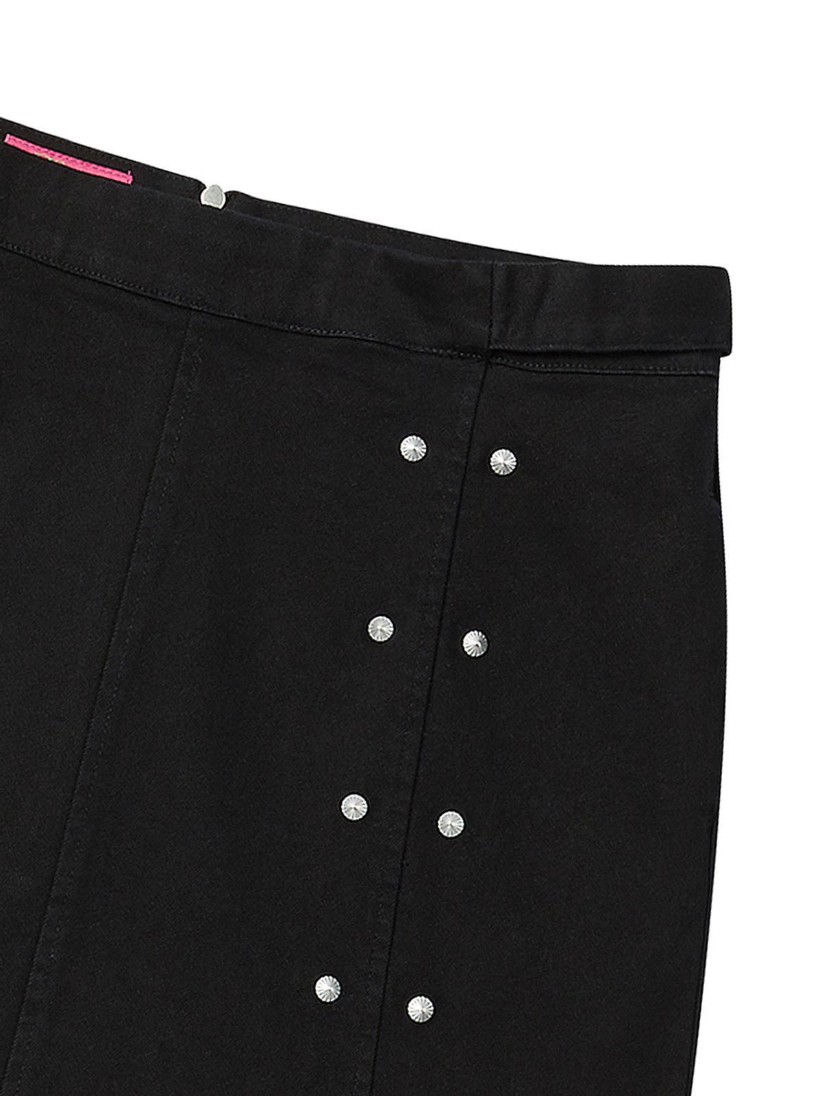엔와이엑스엑스(NYXX) STUD LINED UP SKIRT BLACK