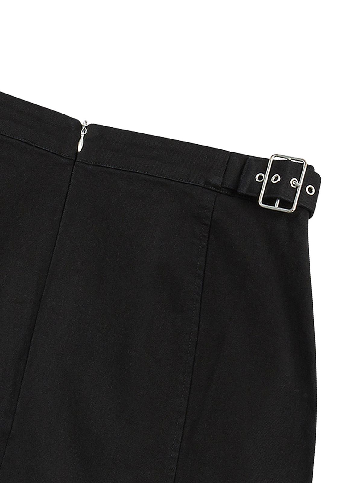 엔와이엑스엑스(NYXX) STUD LINED UP SKIRT BLACK