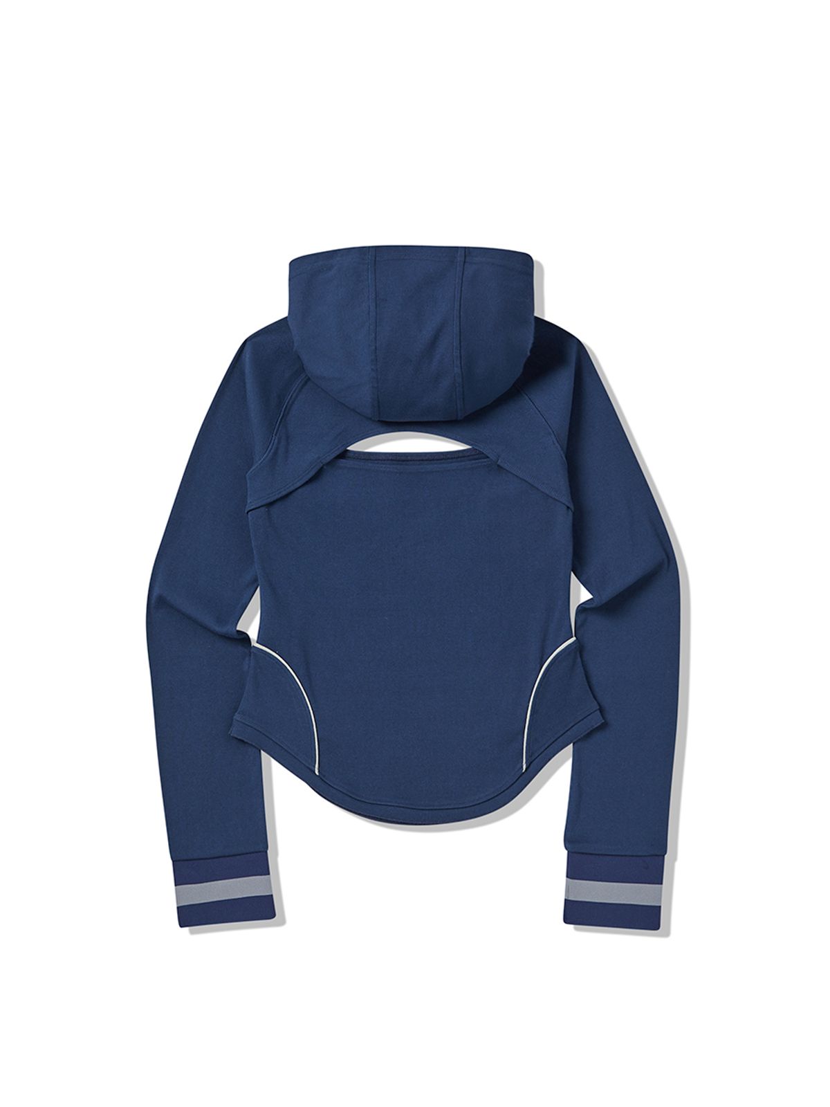 엔와이엑스엑스(NYXX) MIDDLE SLIT HOOD LONG SLEEVE NAVY