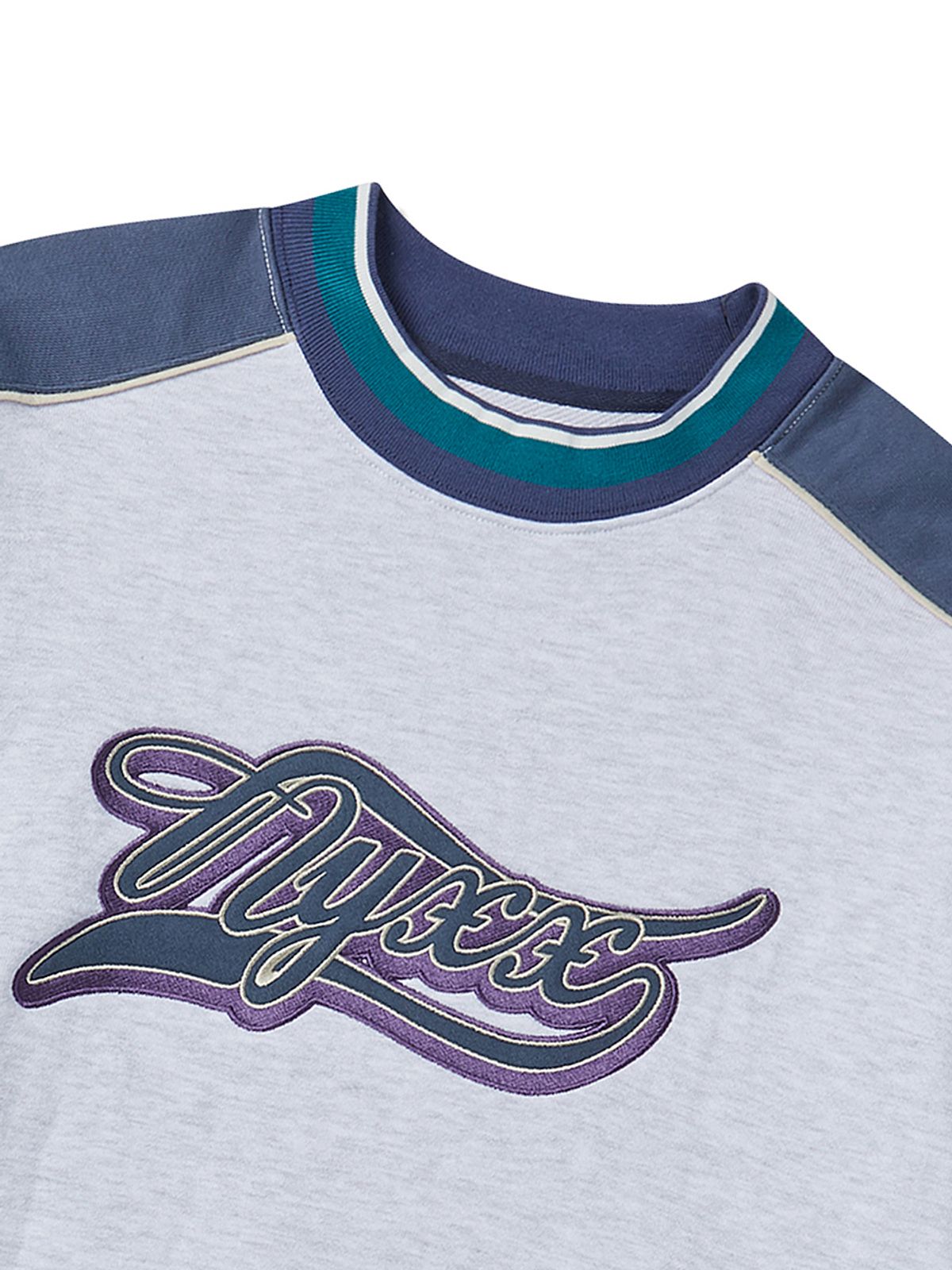 엔와이엑스엑스(NYXX) 90s NYX BASEBALL SWEATSHIRT HEATHER GRAY