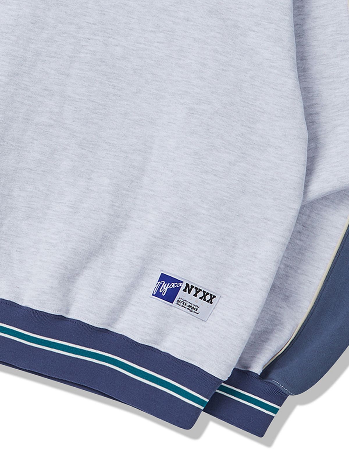 엔와이엑스엑스(NYXX) 90s NYX BASEBALL SWEATSHIRT HEATHER GRAY