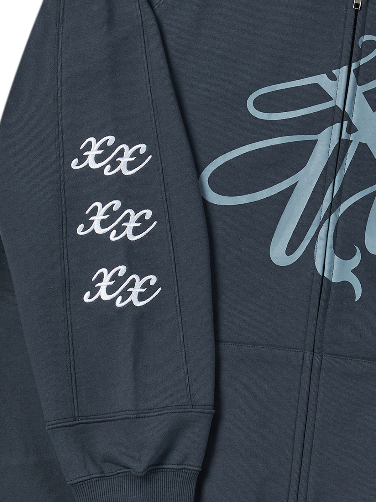 엔와이엑스엑스(NYXX) NYX FLOW HOOD ZIP-UP CHARCOAL
