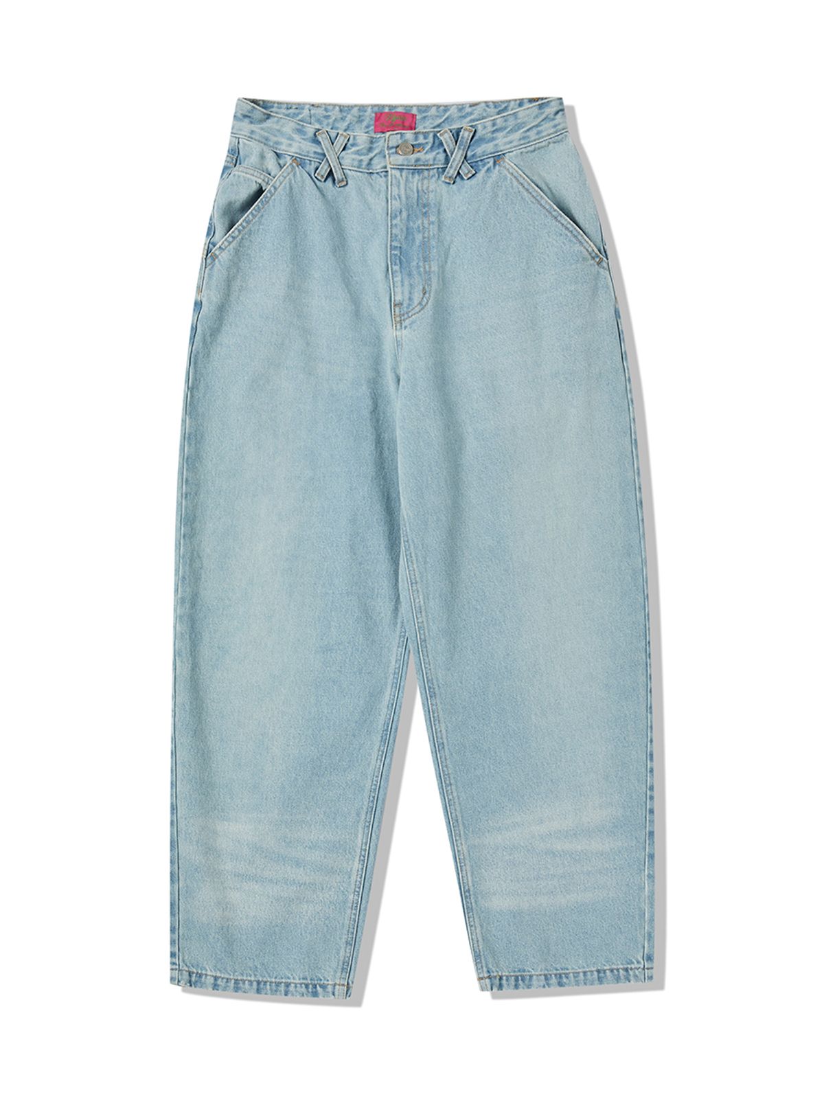 엔와이엑스엑스(NYXX) CAT WASHED DENIM PANTS LIGHT BLUE