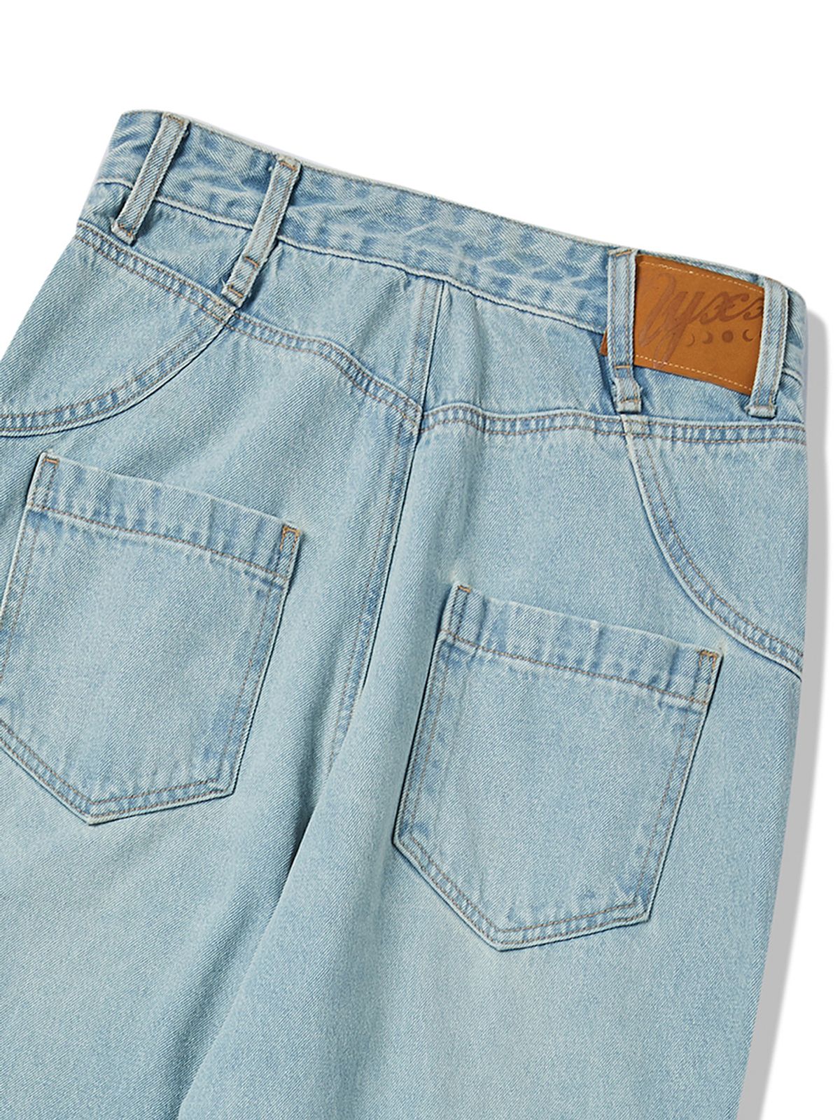 엔와이엑스엑스(NYXX) CAT WASHED DENIM PANTS LIGHT BLUE
