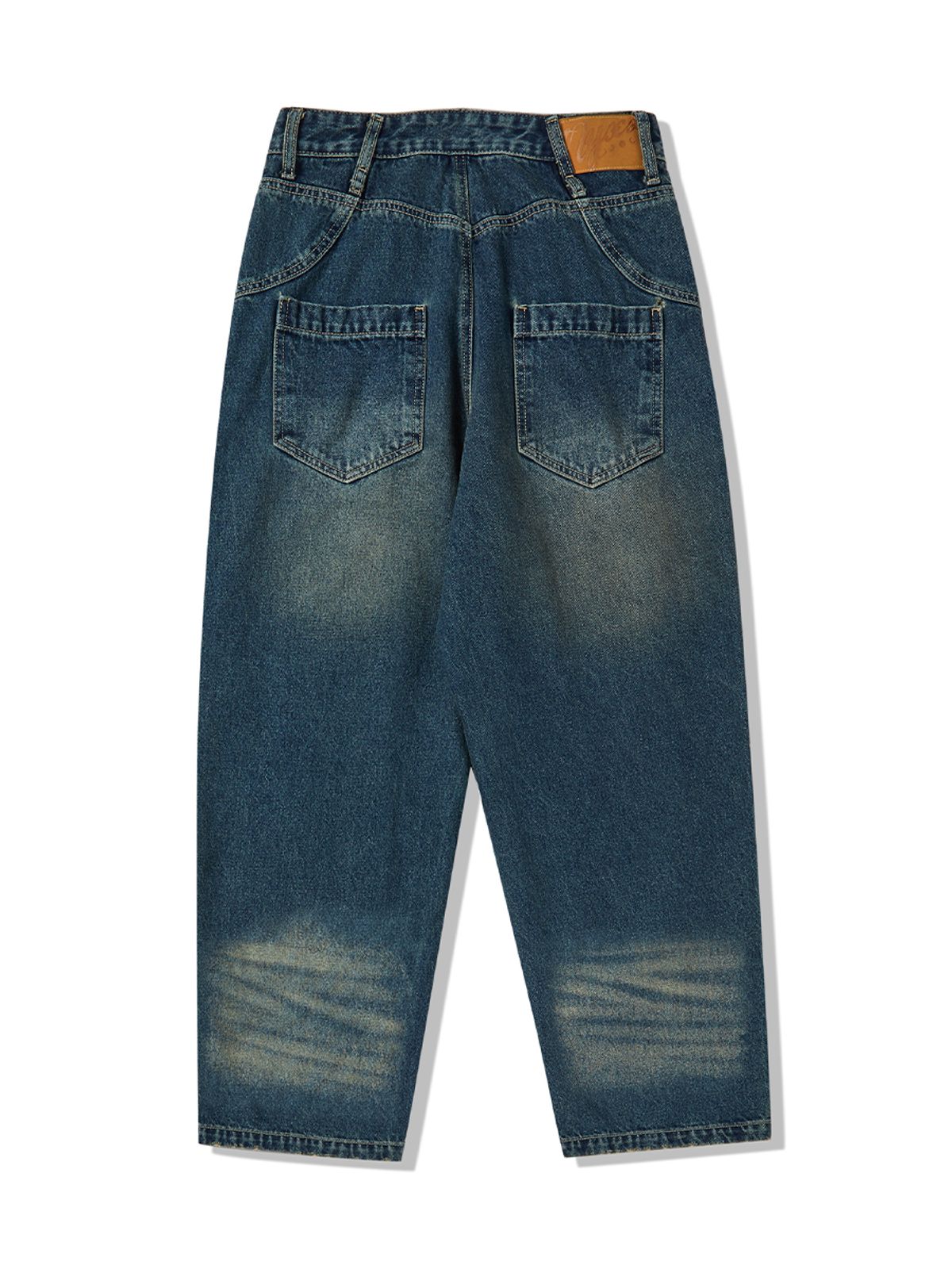 엔와이엑스엑스(NYXX) CAT WASHED DENIM PANTS MID BLUE