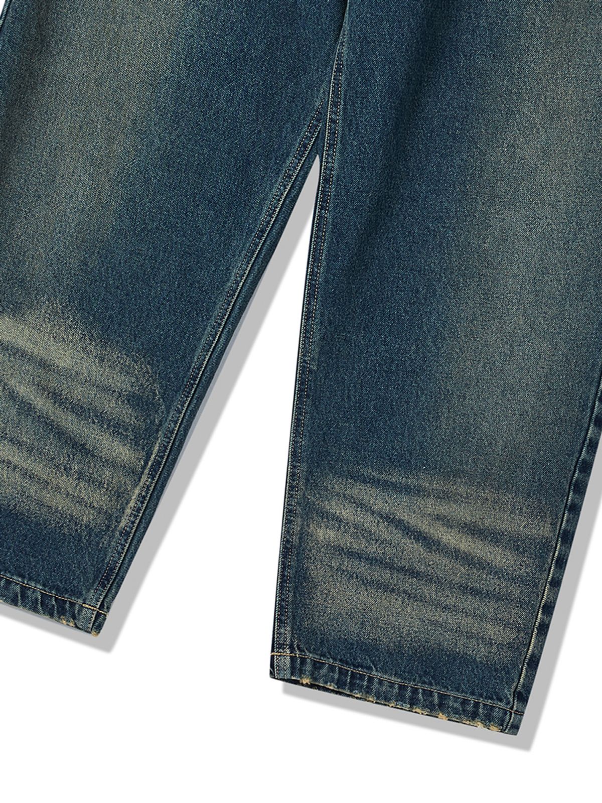 엔와이엑스엑스(NYXX) CAT WASHED DENIM PANTS MID BLUE