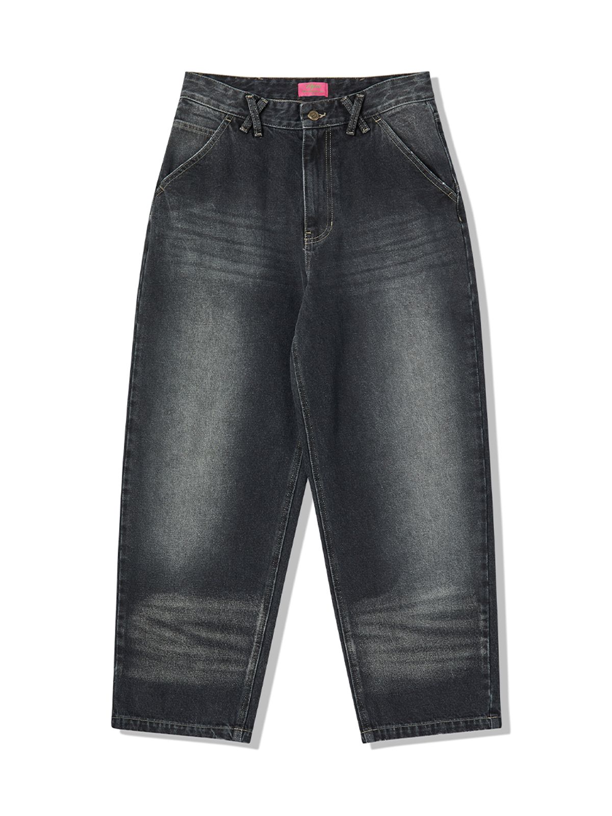 엔와이엑스엑스(NYXX) CAT WASHED DENIM PANTS BLACK WASHED