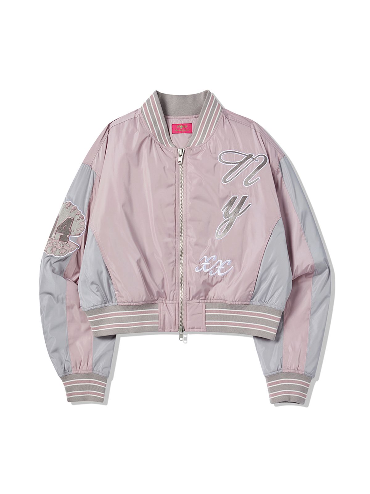 엔와이엑스엑스(NYXX) OVIS COLOR BLOCK BOMBER JACKET PINK