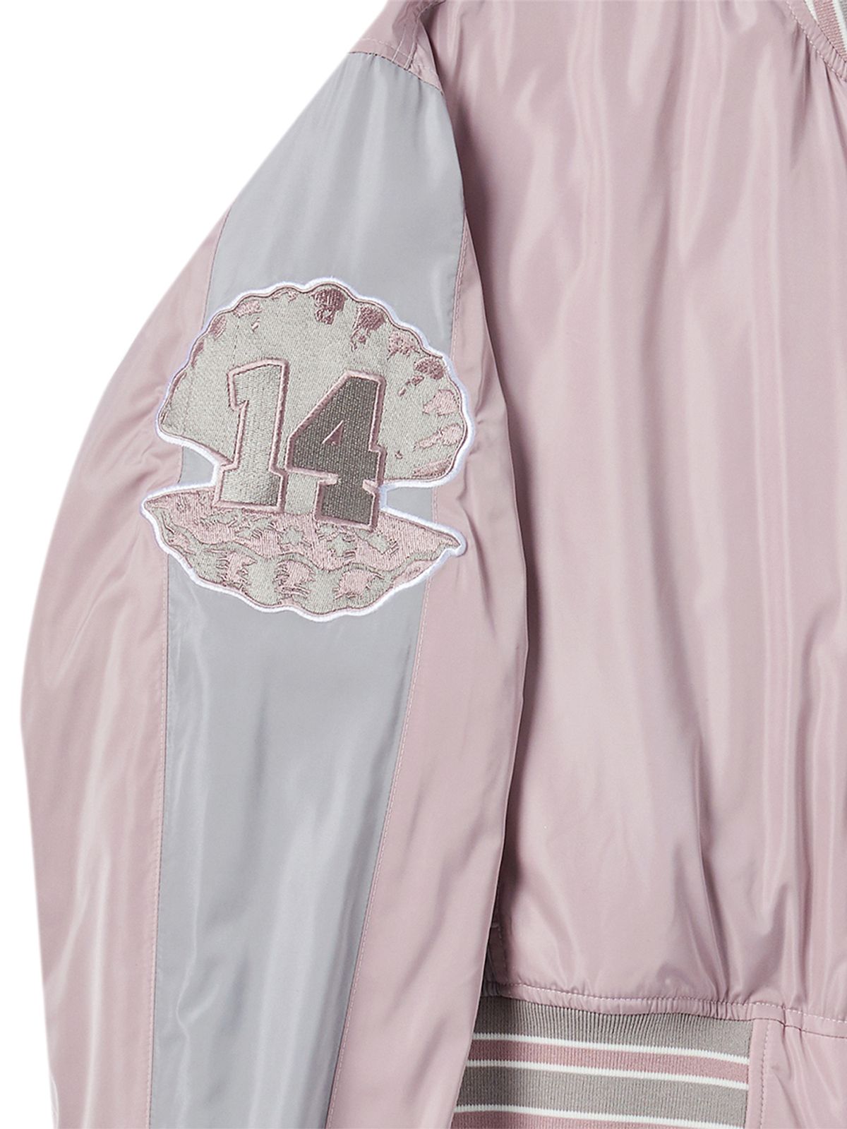 엔와이엑스엑스(NYXX) OVIS COLOR BLOCK BOMBER JACKET PINK
