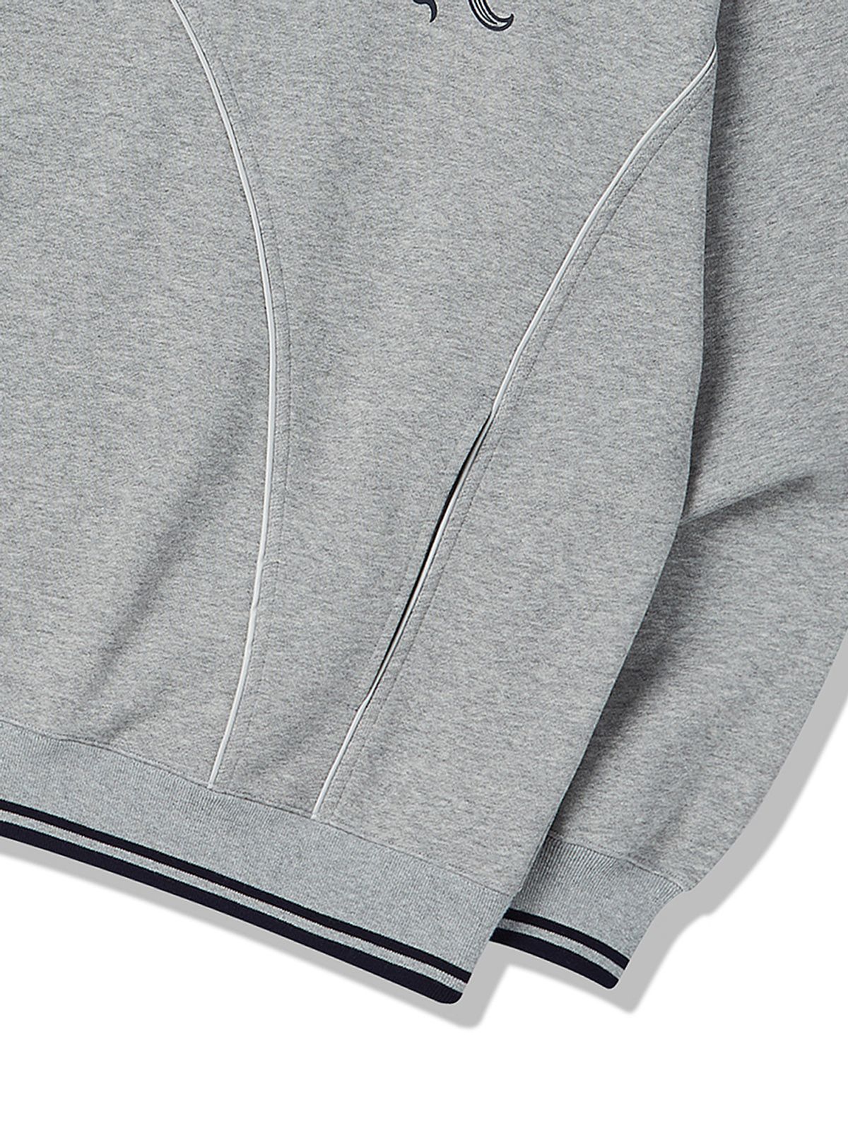 엔와이엑스엑스(NYXX) EMBLEM LINING HOODIE GRAY