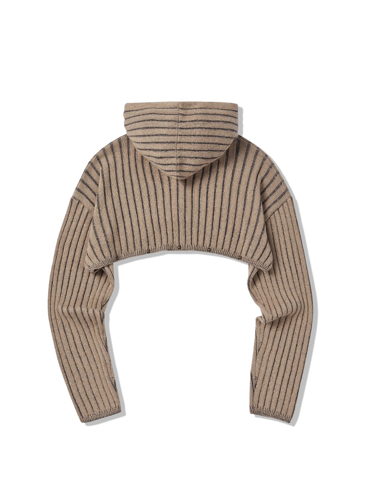 엔와이엑스엑스(NYXX) RIBBED KNIT HOOD BOLERO BEIGE