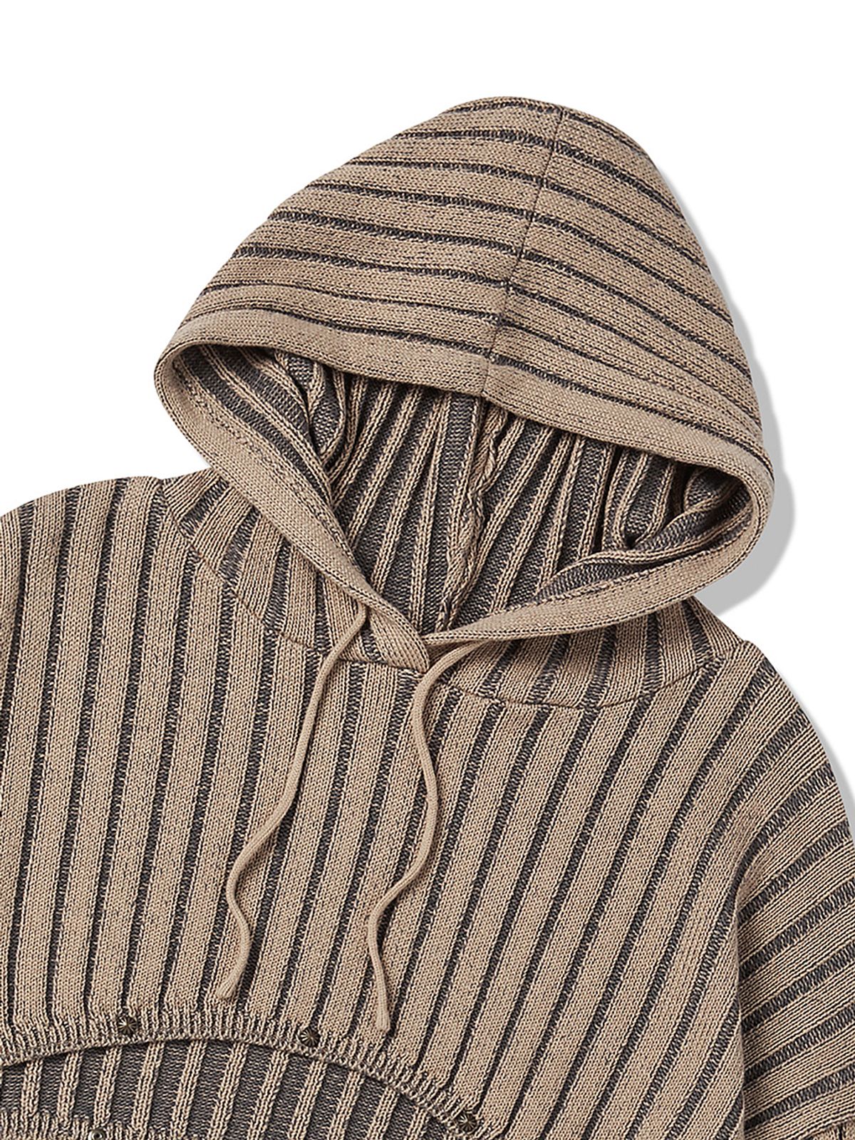 엔와이엑스엑스(NYXX) RIBBED KNIT HOOD BOLERO BEIGE