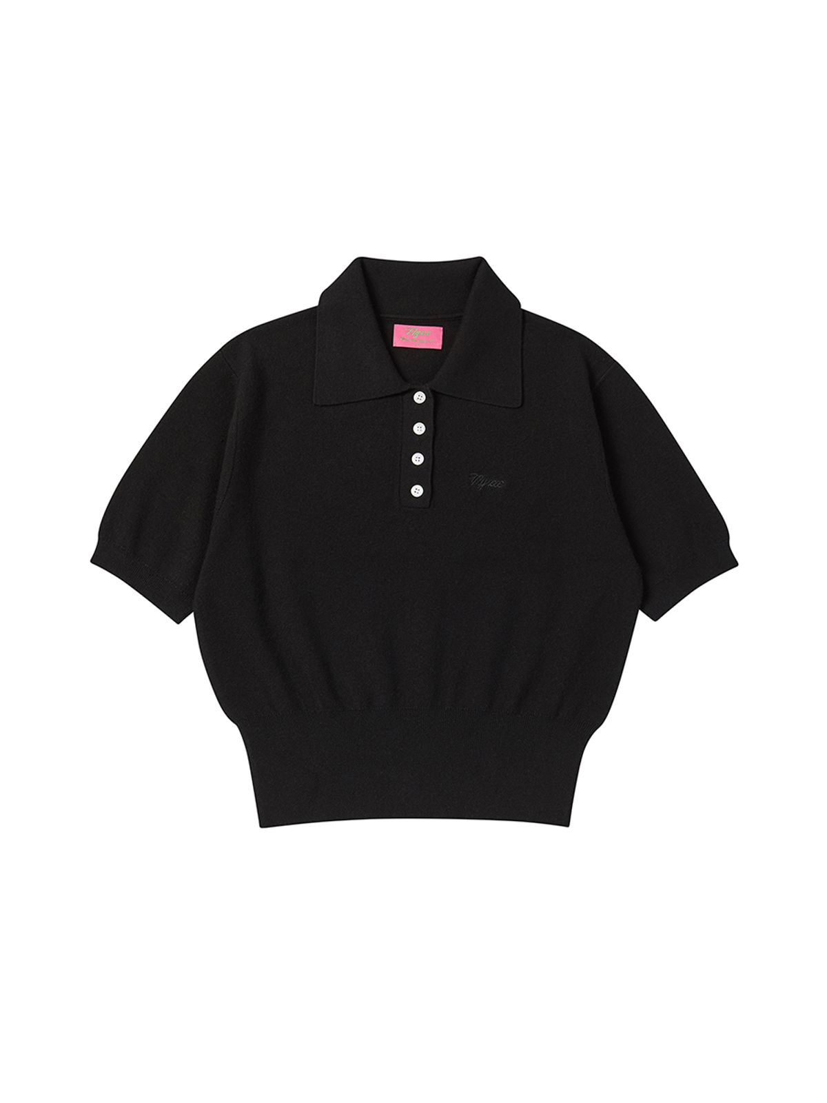 엔와이엑스엑스(NYXX) BASIC KNITTED POLO SHIRT BLACK