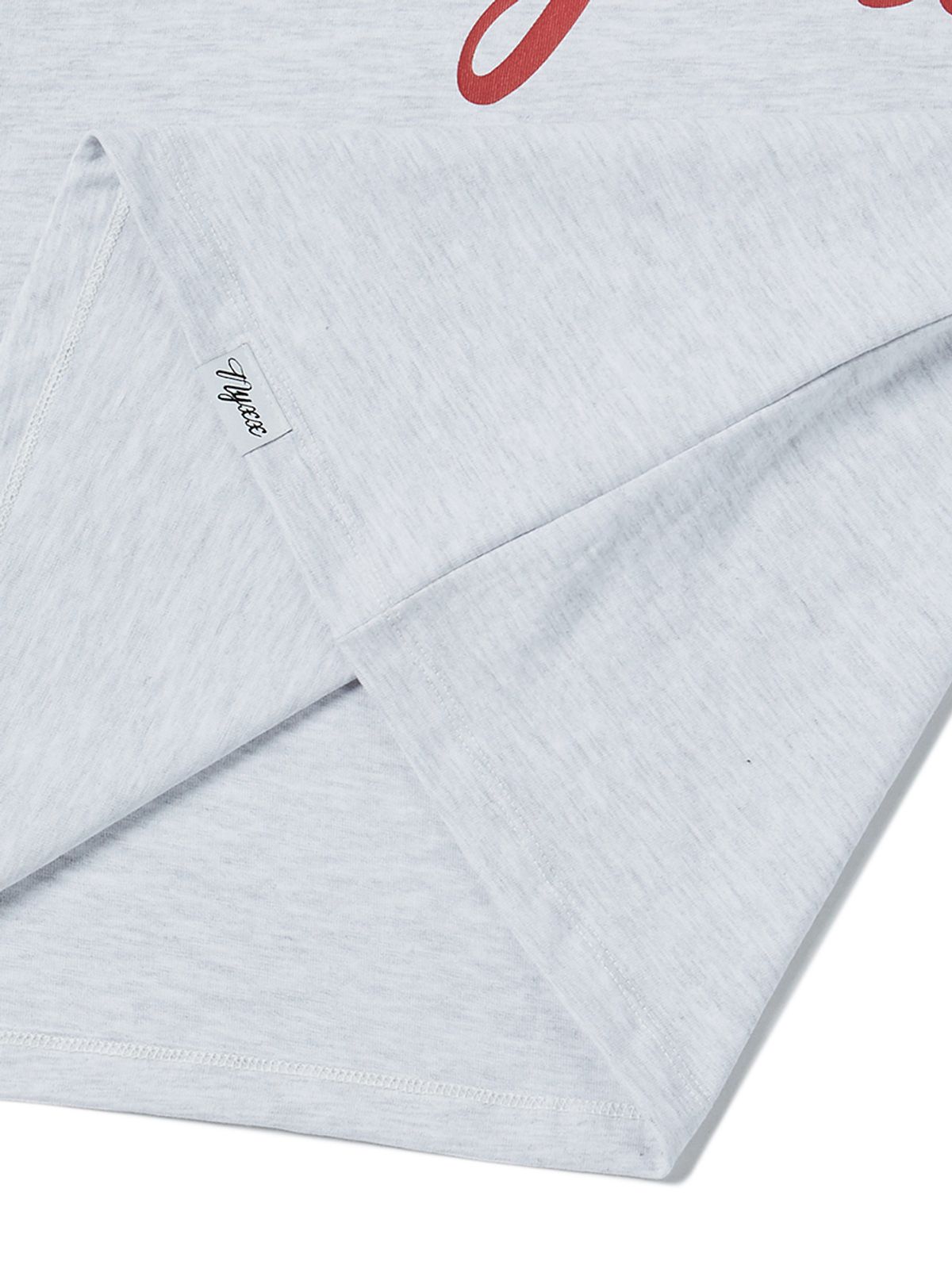 엔와이엑스엑스(NYXX) BASIC LOGO TEE HEATHER GRAY