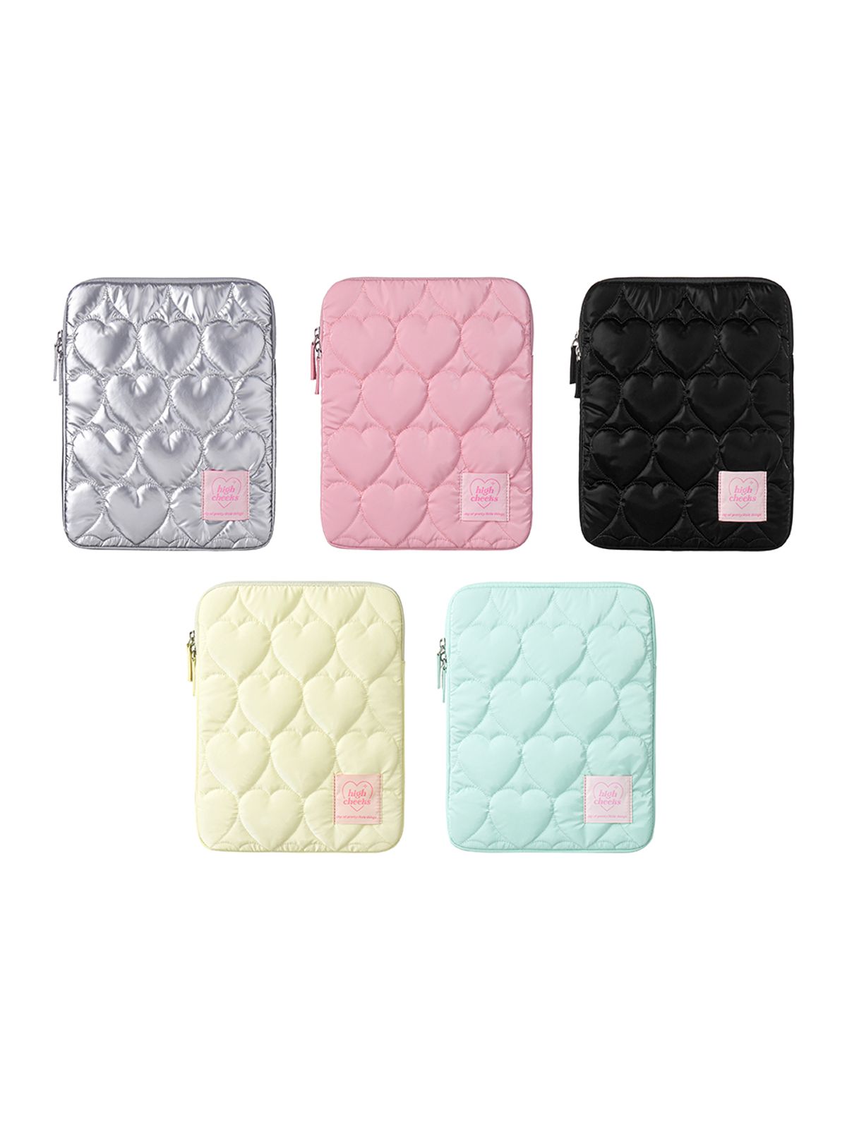 하이칙스(HIGH CHEEKS) Heart Padded iPad Pouch(11inch)_HC2412PC001M