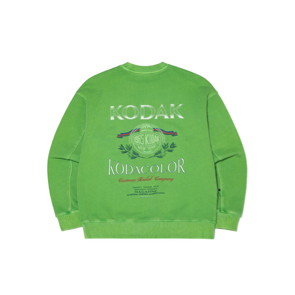 코닥(KODAK) 카메라클럽 피그먼트 맨투맨 GREEN