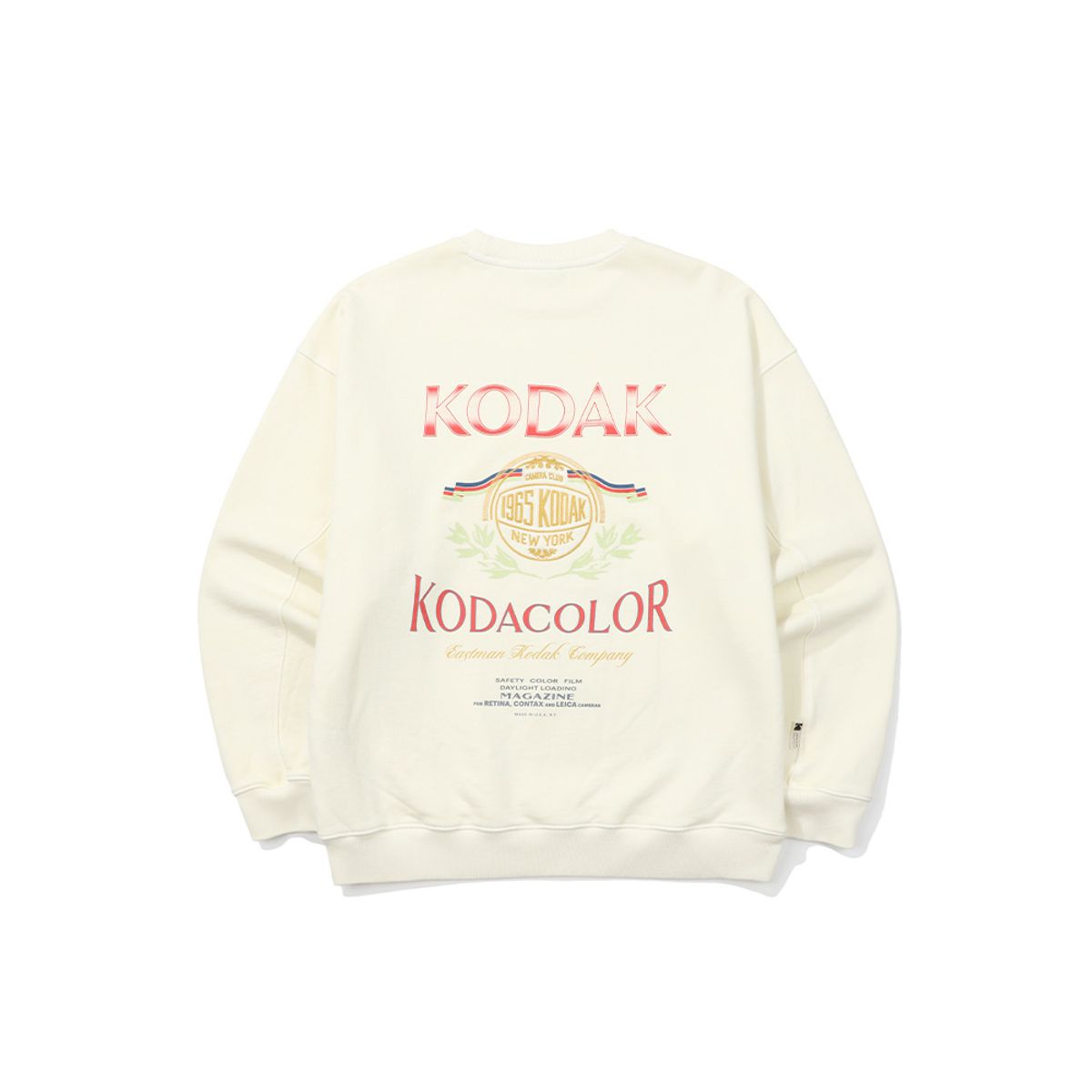 코닥(KODAK) 카메라클럽 피그먼트 맨투맨 IVORY