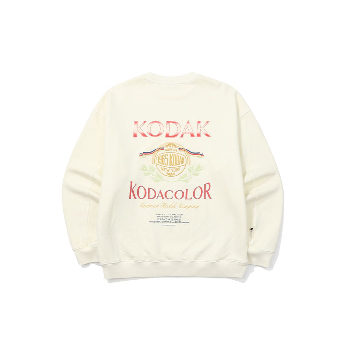 코닥(KODAK) 카메라클럽 피그먼트 맨투맨 IVORY