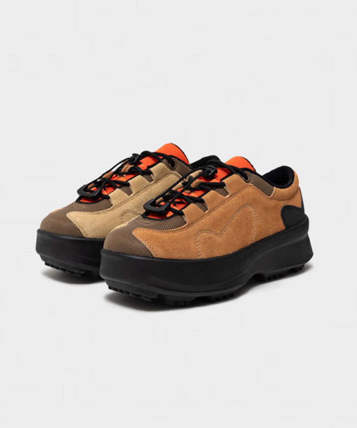 플러피시트러스(FLCT) Hazy platform sneakers_Brown