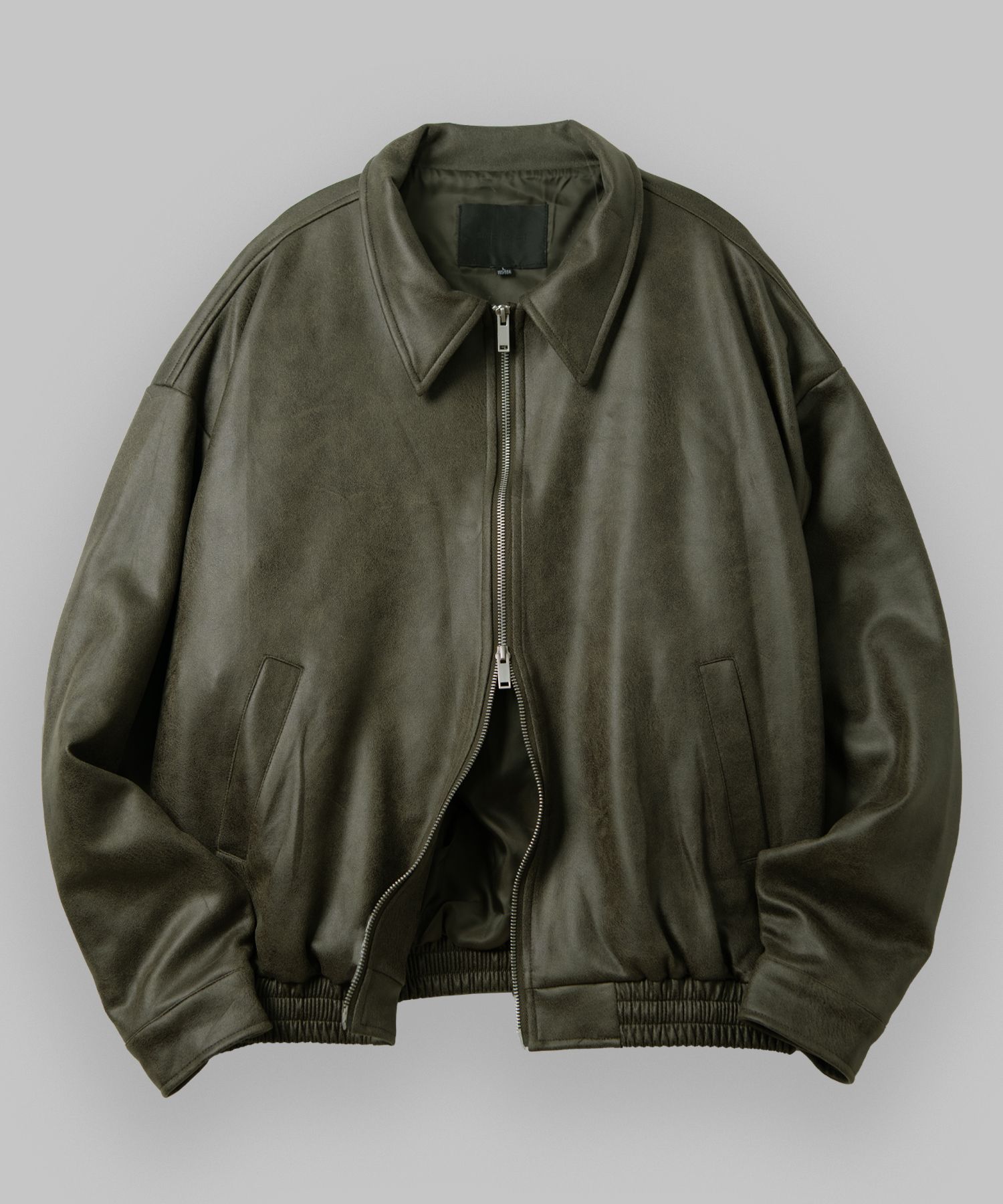 【INCHANT ME】Pocket suede loose fit blouson Suede Leather Shirt Jacket | Stetson