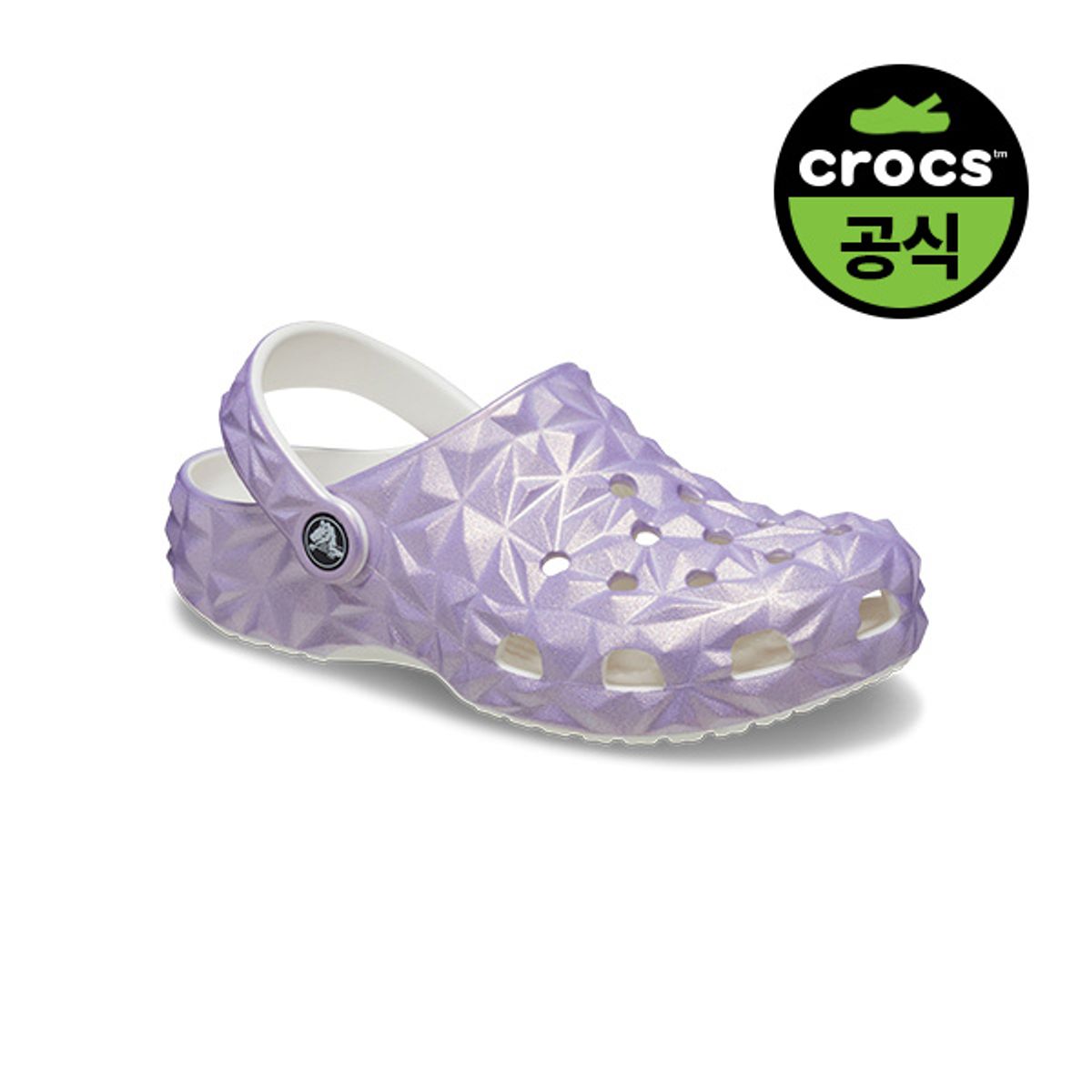 크록스키즈(CROCS KIDS) 키즈 클래식 이리데슨트 지오메트릭 클로그 WT (24SKCL209693)