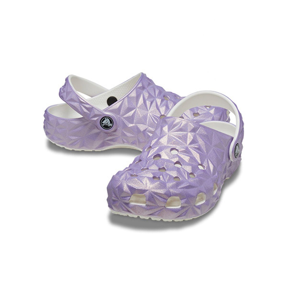 크록스키즈(CROCS KIDS) 키즈 클래식 이리데슨트 지오메트릭 클로그 WT (24SKCL209693)