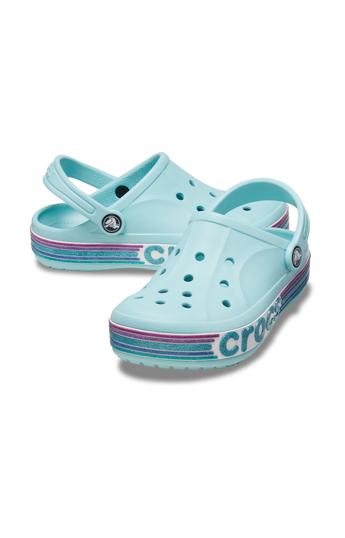 크록스키즈(CROCS KIDS) 유아 바야밴드 레인보우 글리터 클로그 PWA (24SKCL209731)