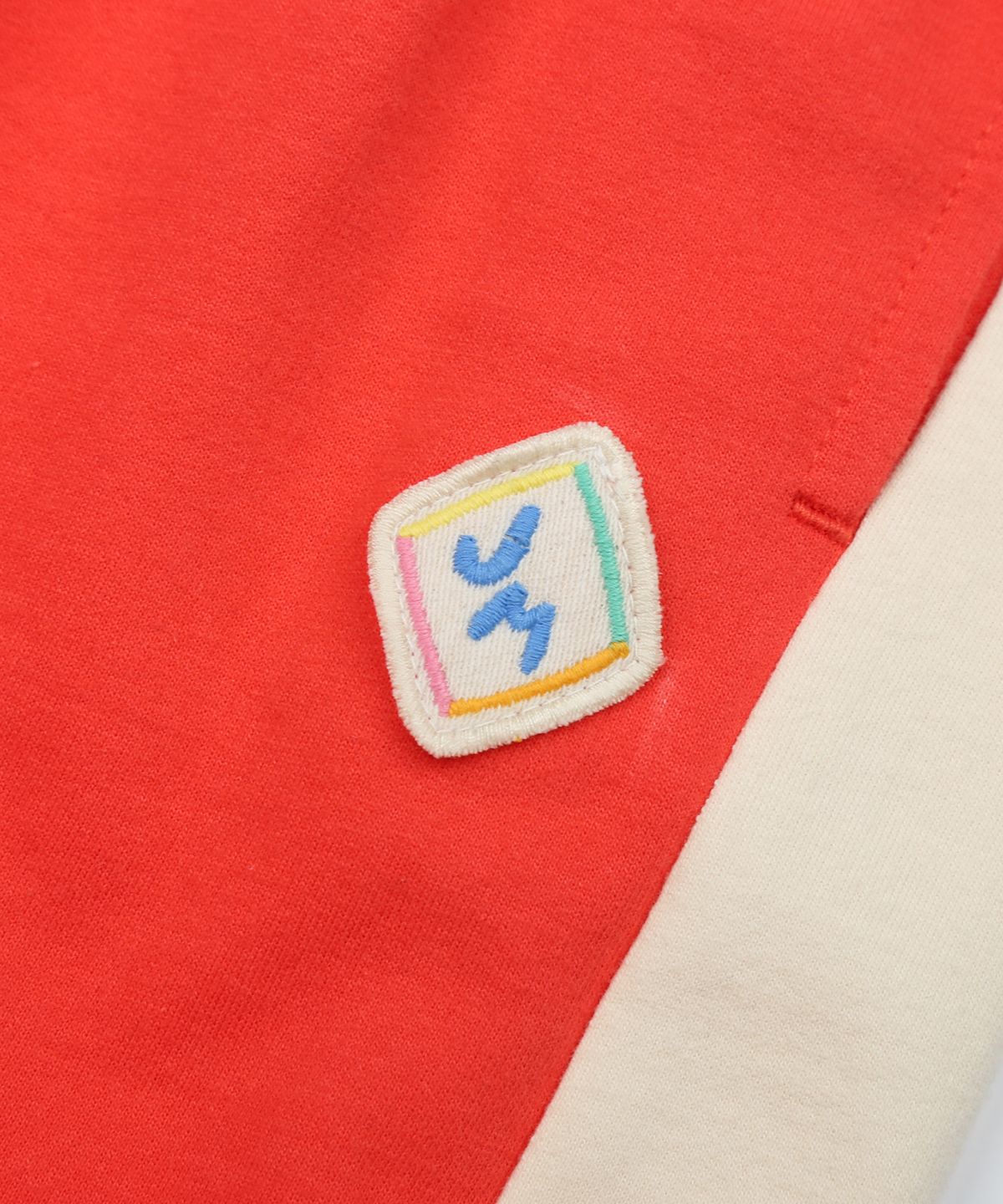 젤리멜로(JELLY MALLOW) 젤리멜로 배색 라운지 팬츠_레드