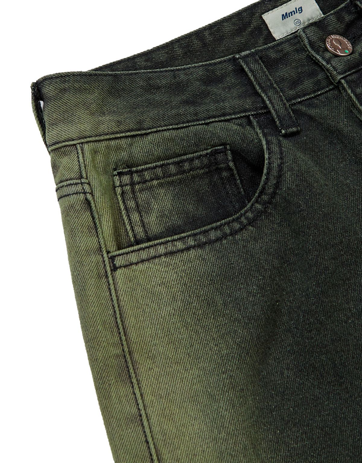엠엠엘지(MMLG) [Mmlg] WASHED DENIM PANTS (WASHED KHAKI)
