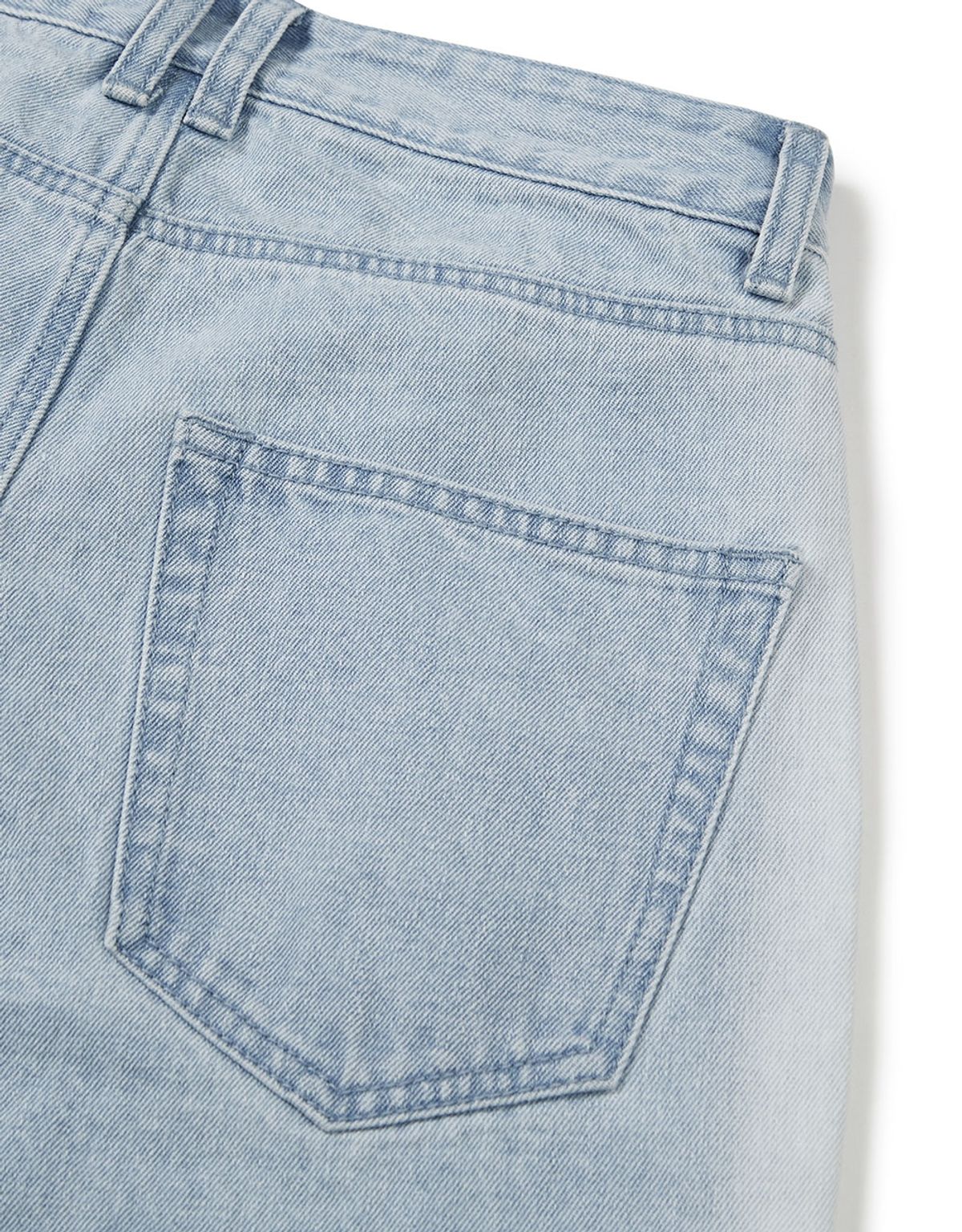 엠엠엘지(MMLG) [Mmlg] WASHED DENIM PANTS (WASHED BLUE)